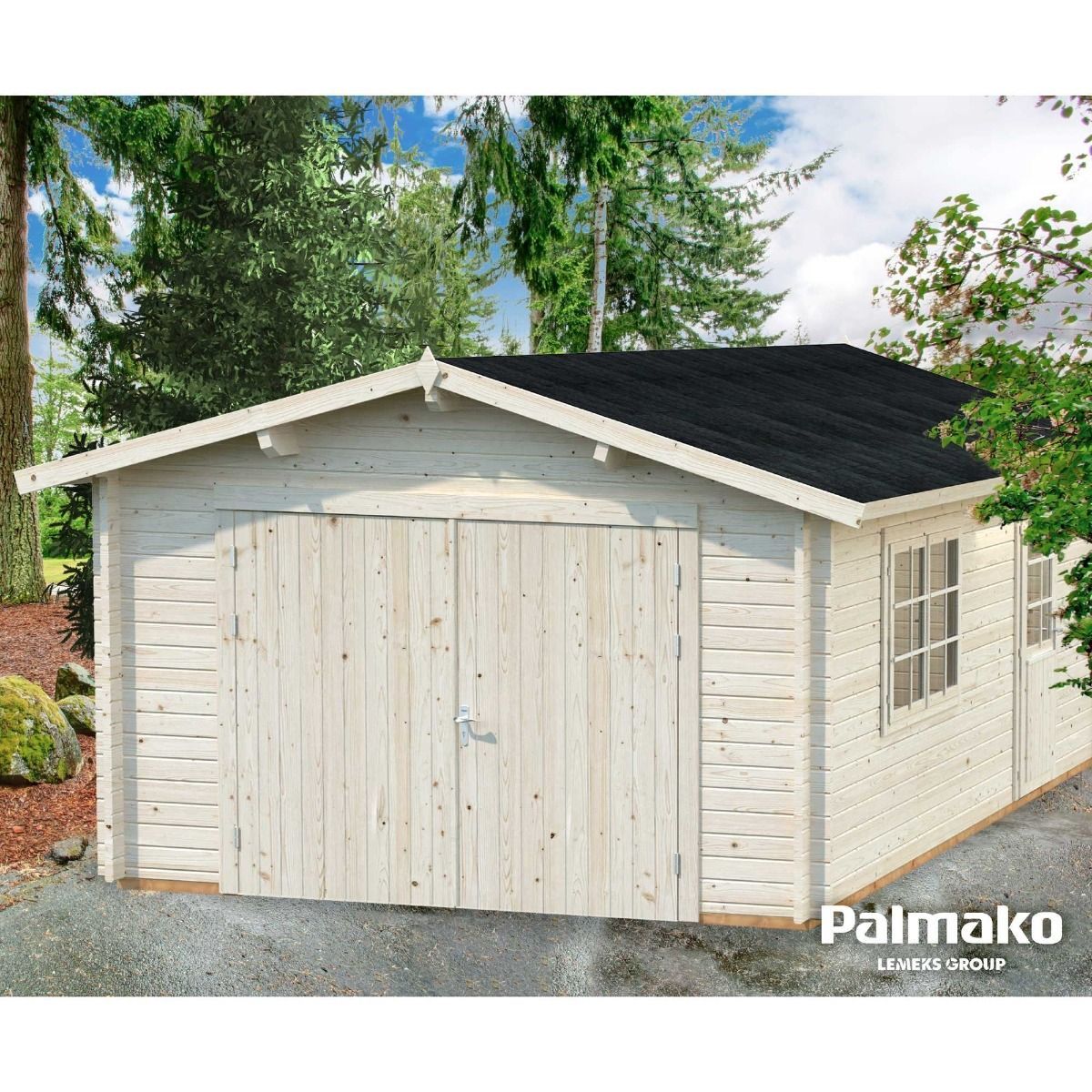 Palmako Log Simply Cabins Roger Garage | 19.0m²